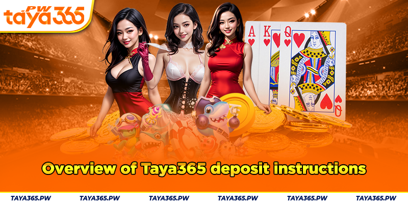 Overview of Taya365 deposit instructions