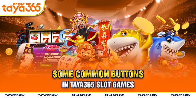 Some common buttons in Taya365 Slot Games