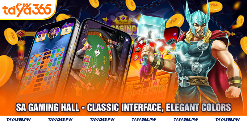 SA gaming hall - Classic interface, elegant colors