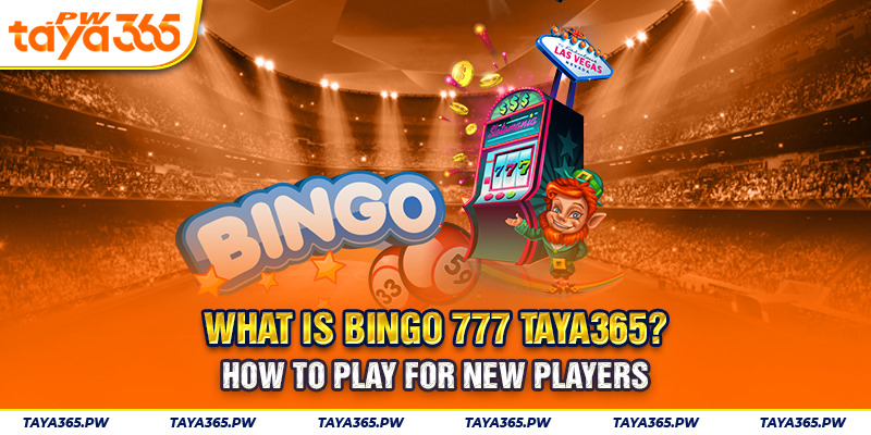 What is Bingo 777 Taya365? How to Play for New Players